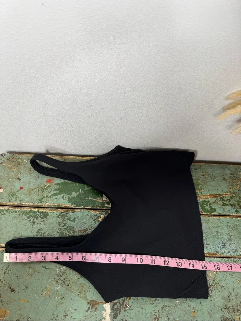Lululemon Align Tank Top Black Cropped Sz 6 Longline Sport Bra Pilates Barre Gym